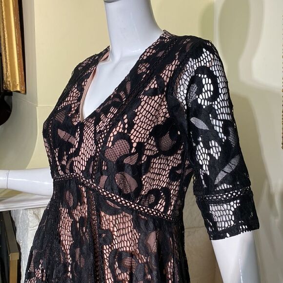 Taylor For A Pea In The Pod Lace Maternity Dress 50’s Rockabilly Dress - Picture 7 of 9